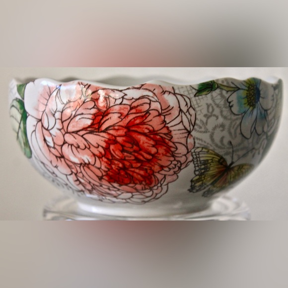 HARPER BY COVENTRY COUPE CEREAL BOWL FLORAL BUTTERFLY NEW BUTTERFLY - Picture 5 of 6